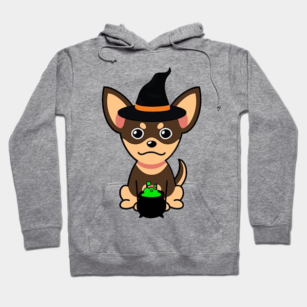 Cute small dog is a witch Hoodie by Pet Station